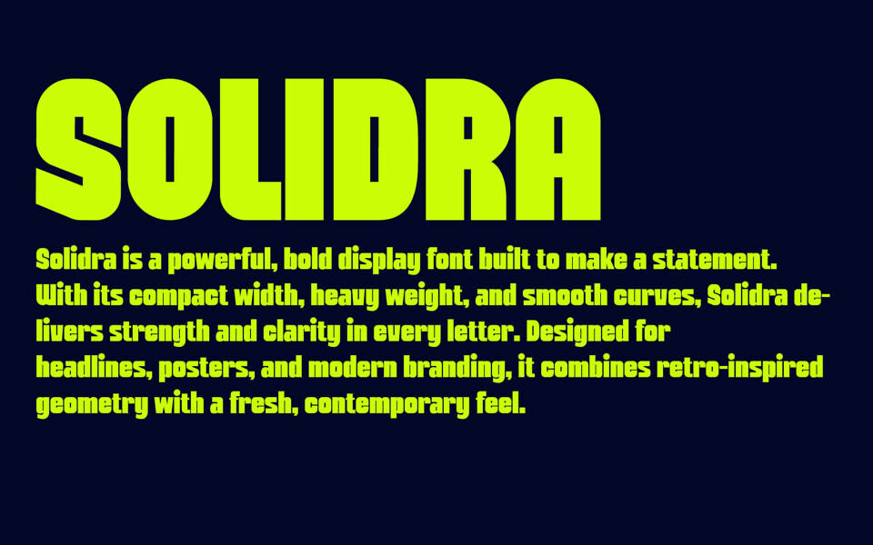 Solidra Font