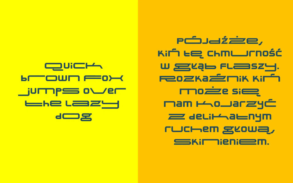 TRI / DI / ONIMOD Font