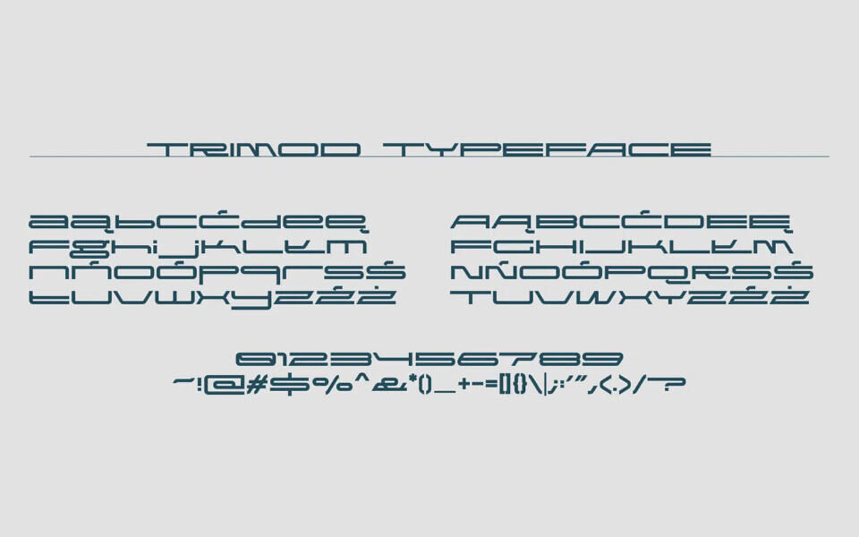 TRI / DI / ONIMOD Font
