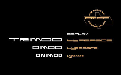 TRI / DI / ONIMOD Font