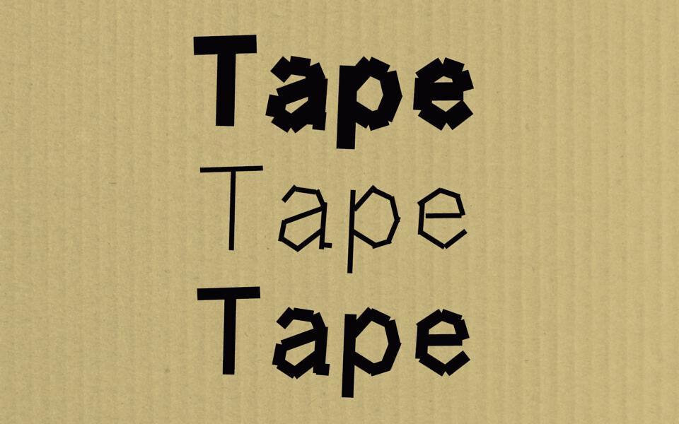 Tape Font