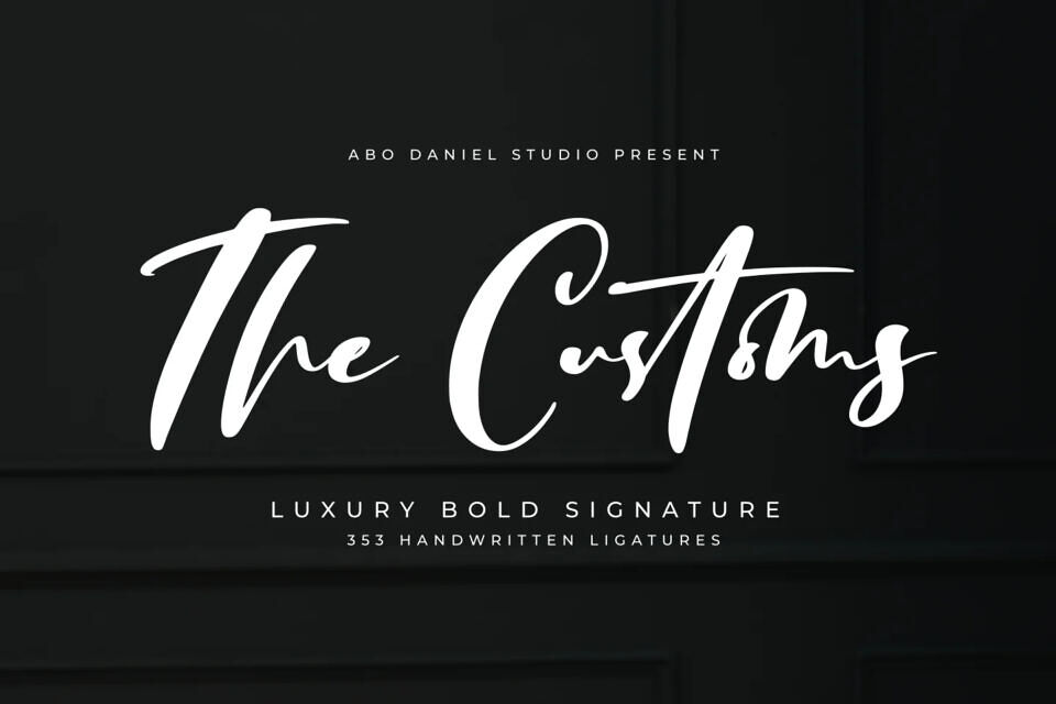 The Customs Font