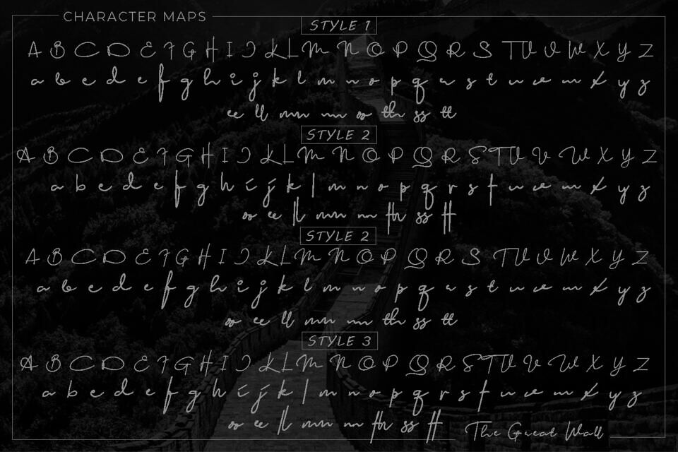 The Great Wall Font