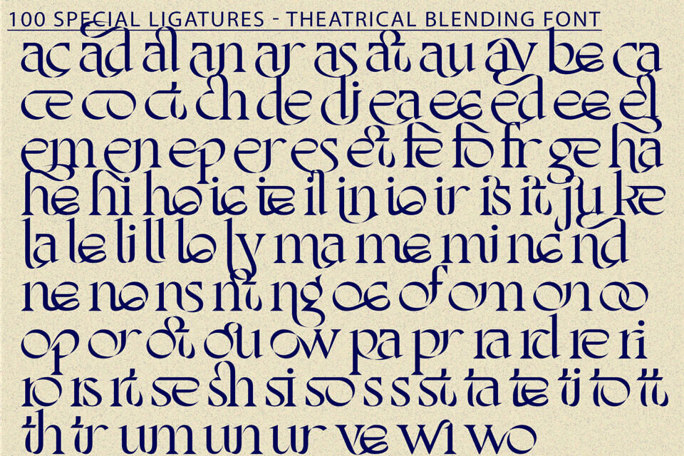 Theatrical Blending Font