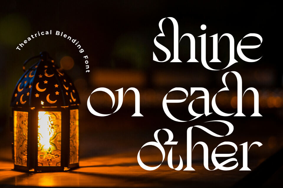 Theatrical Blending Font