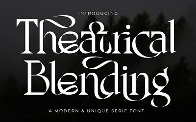 Theatrical Blending Font