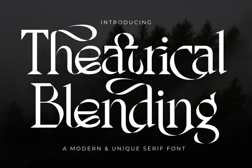Theatrical Blending Font