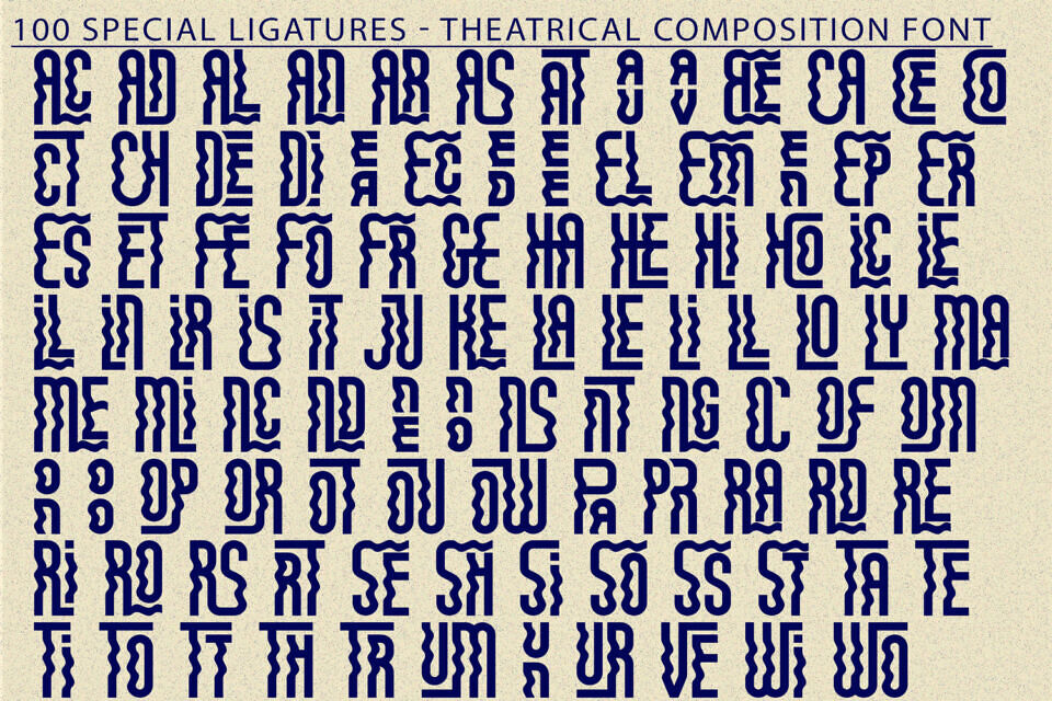 Theatrical Composition Font