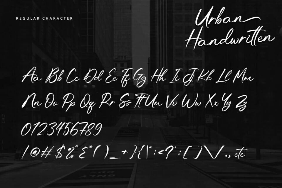 Urban Handwritten Font