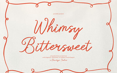 Whimsy Bittersweet Font