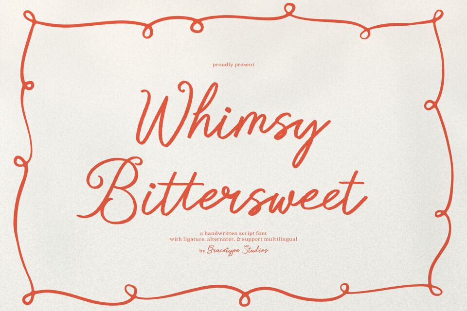 Whimsy Bittersweet Font