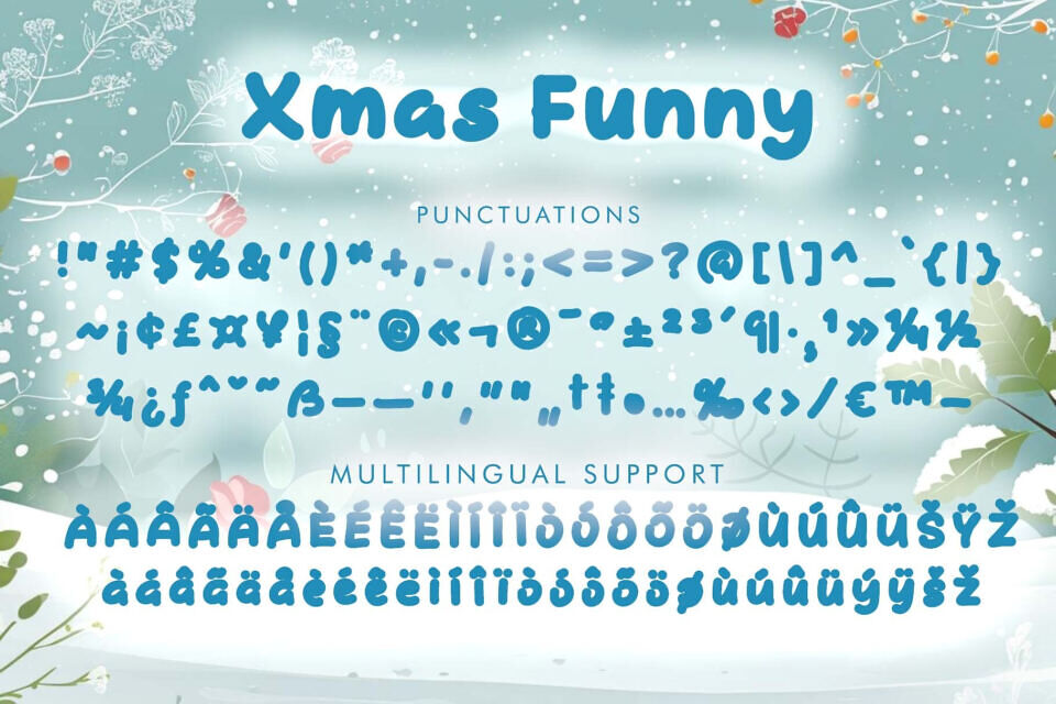Xmas Funny Font