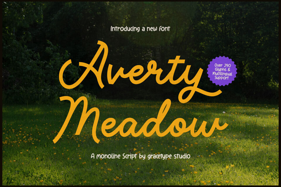 Averty Meadow Font