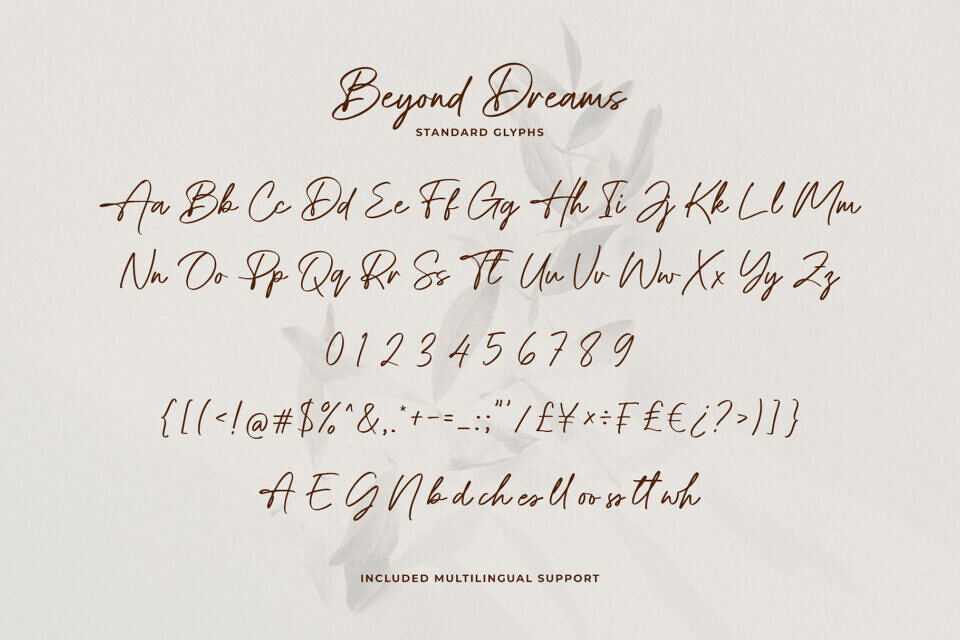 Beyond Dreams Font