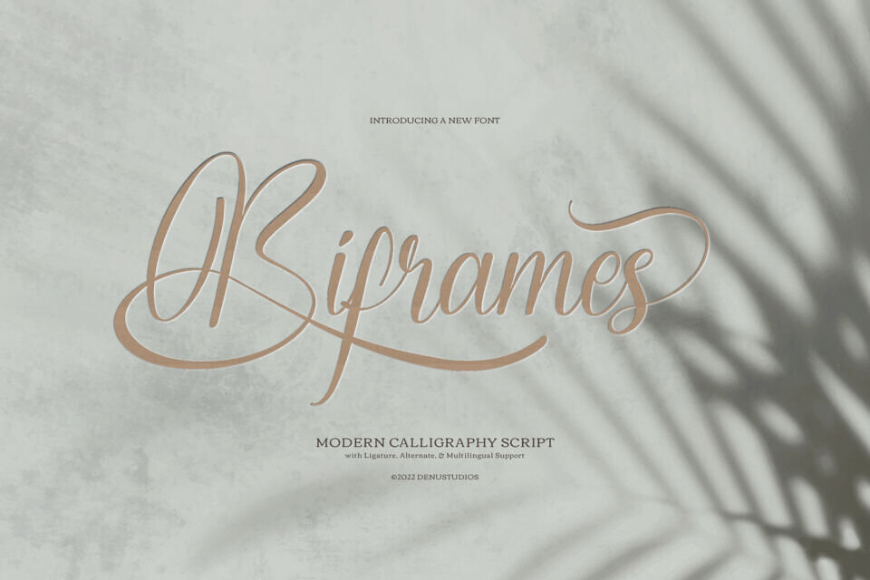 Biframes Font