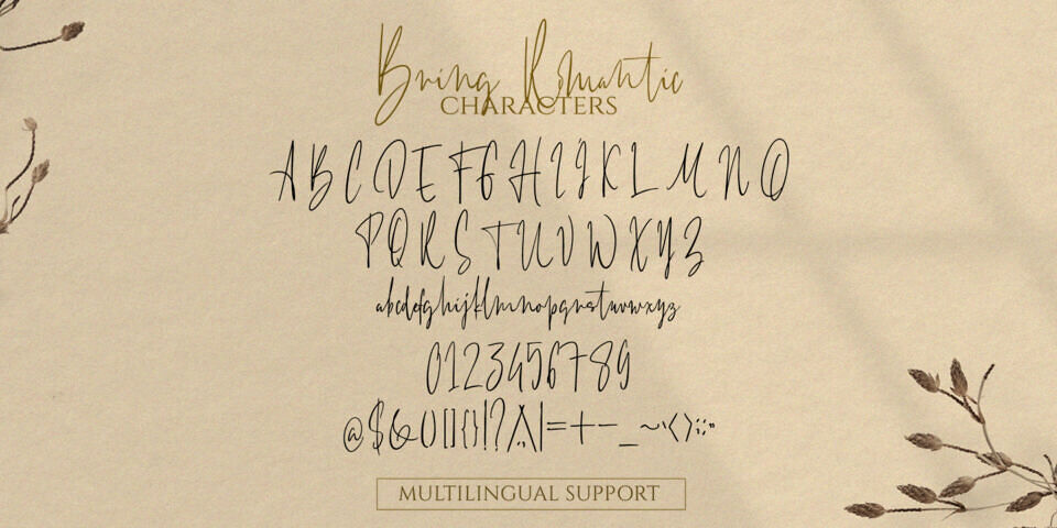 Bring Romantic Font