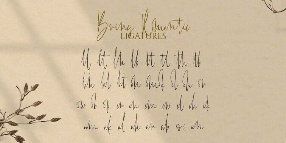 Bring Romantic Font