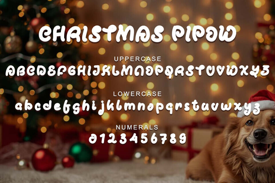 Christmas Pipow Font