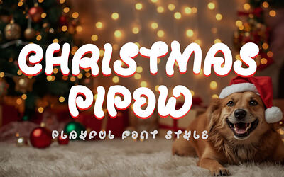 Christmas Pipow Font