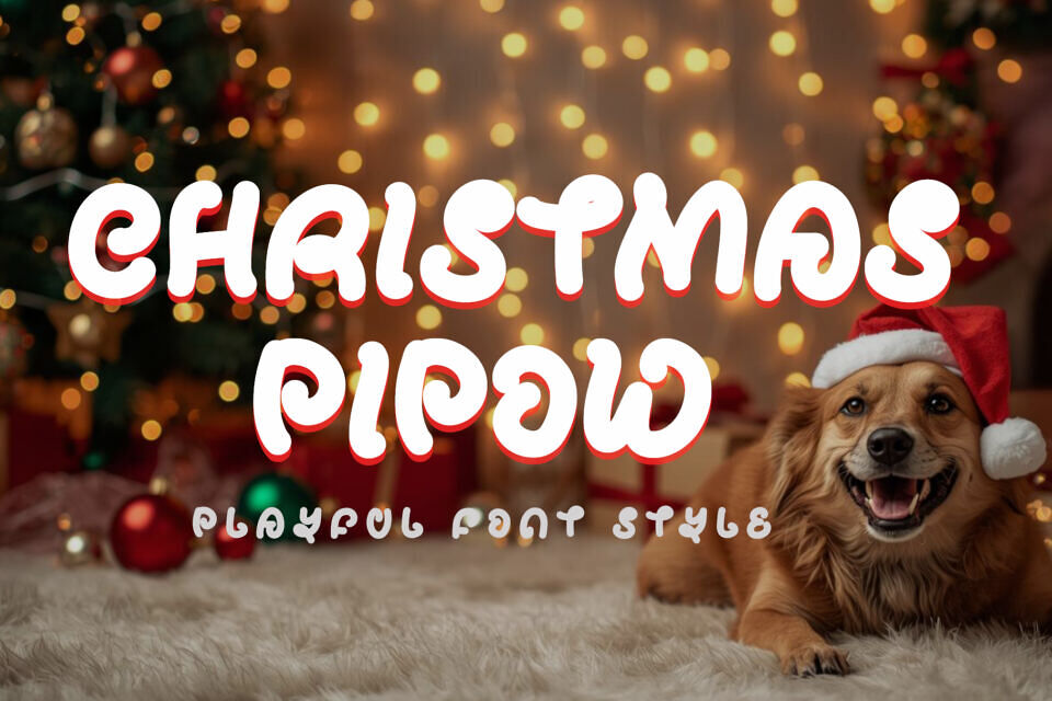 Christmas Pipow Font