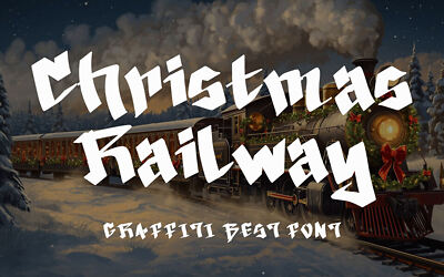 Christmas Railway Font