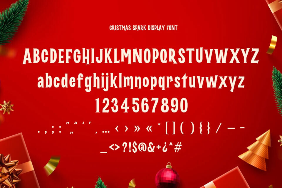 Christmas Spark Font