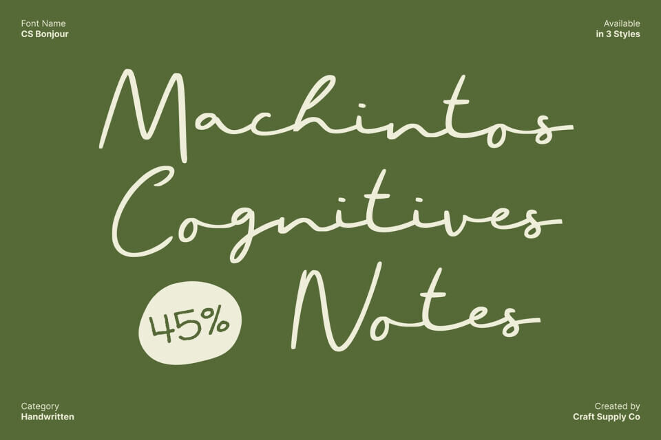 Cs Bonjour Font