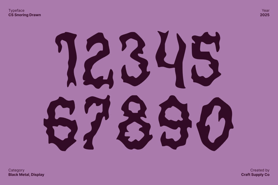Cs Snoring Drawn Font