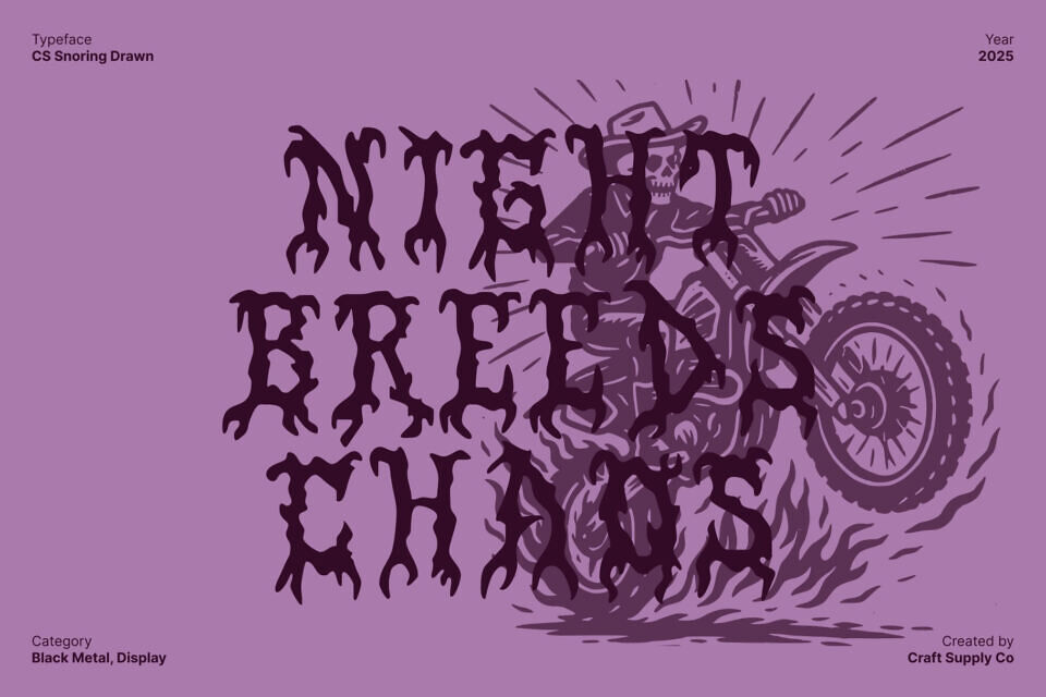 Cs Snoring Drawn Font