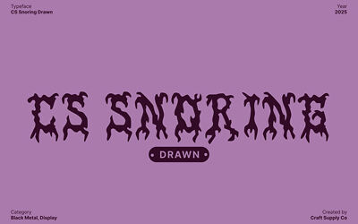 Cs Snoring Drawn Font