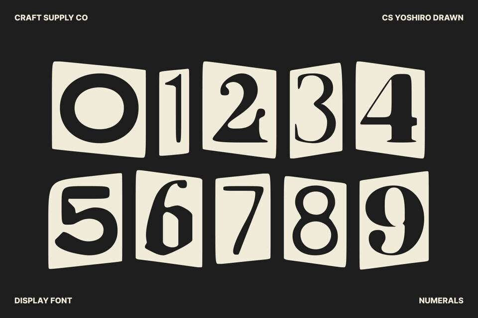 Cs Yoshiro Drawn Font