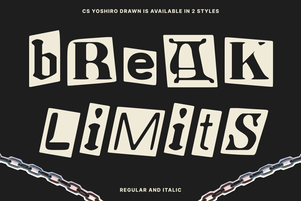 Cs Yoshiro Drawn Font