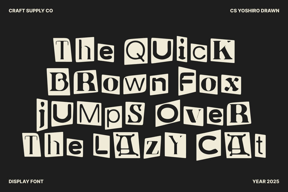 Cs Yoshiro Drawn Font