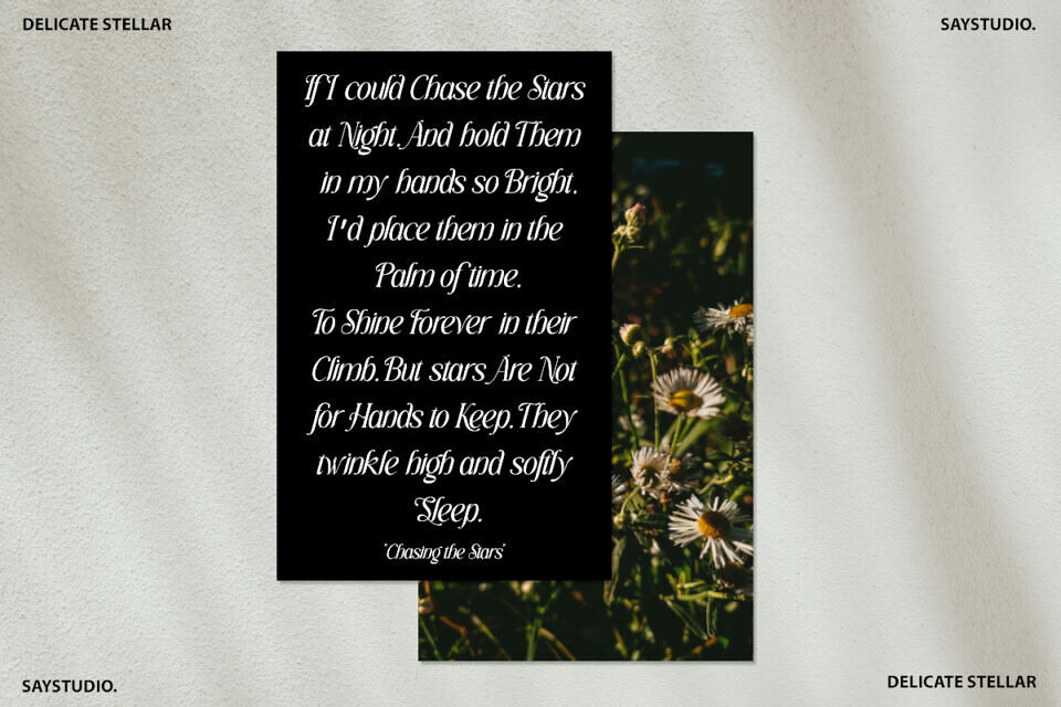 Delicate Stellar Font