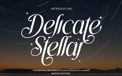 Delicate Stellar Font