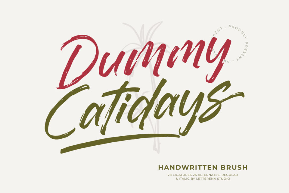 Dummy Catidays Font
