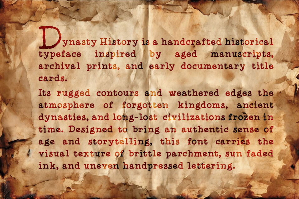 Dynasty History Font