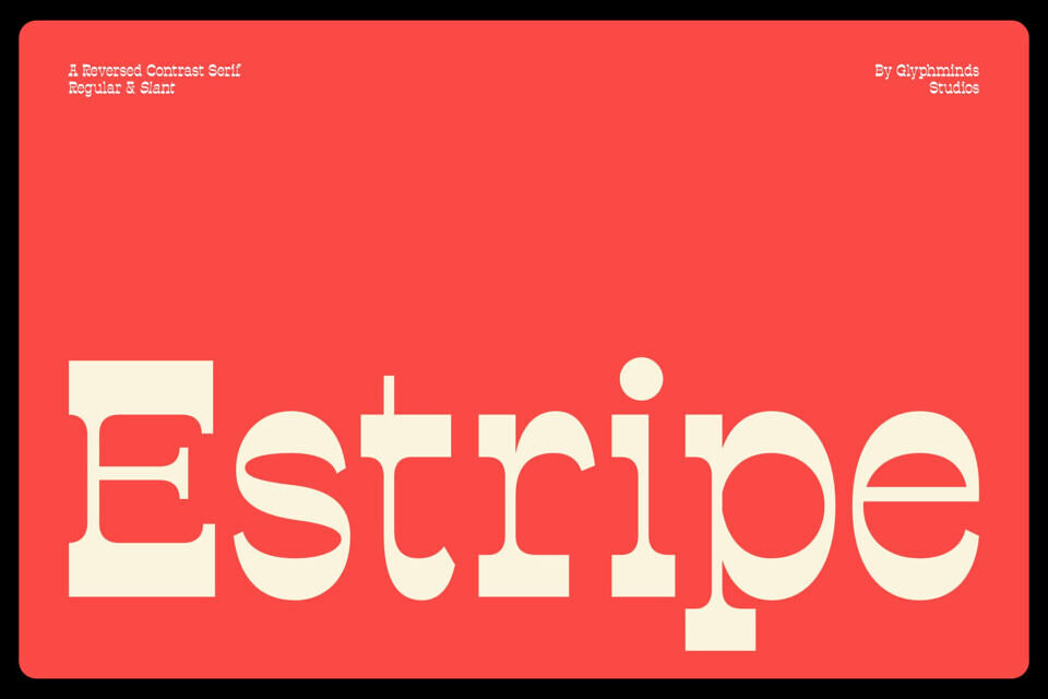 Estripe Font