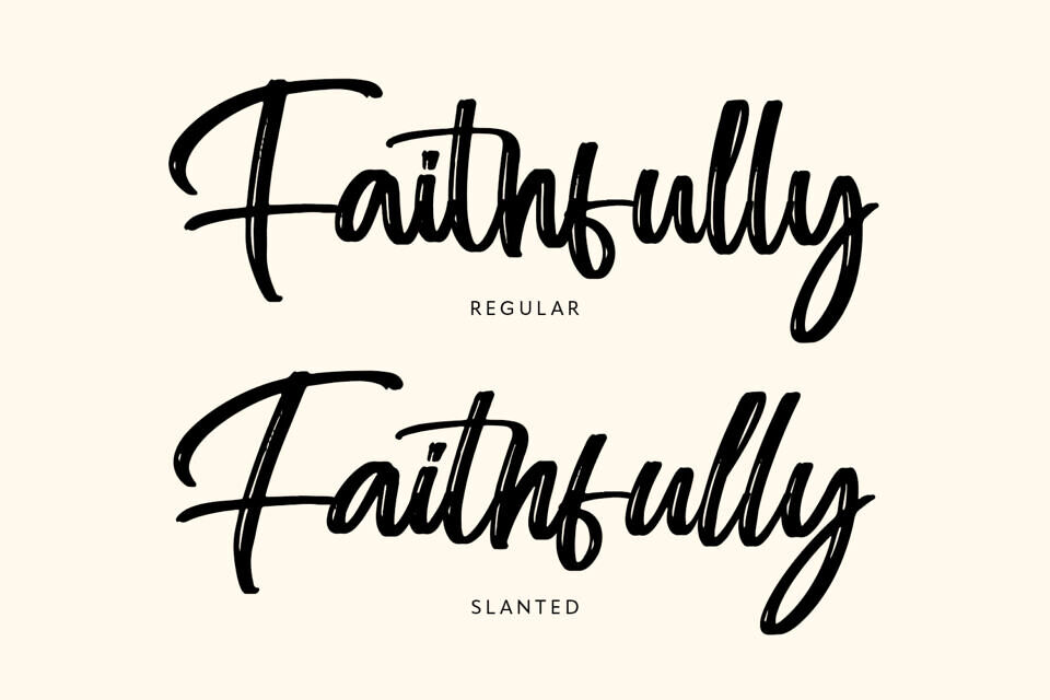 Faithfully Font