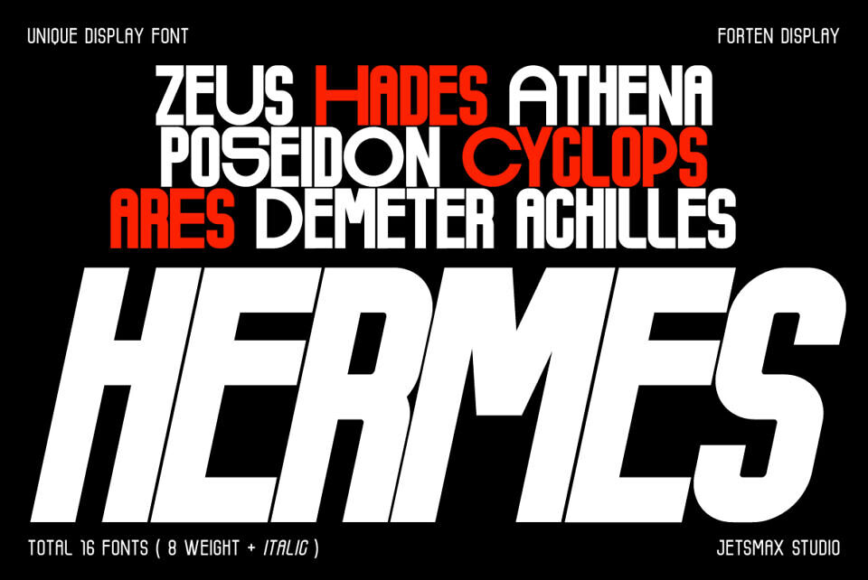 Forten Display Font