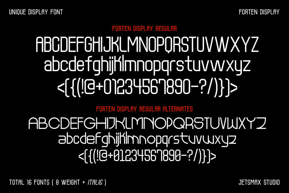 Forten Display Font