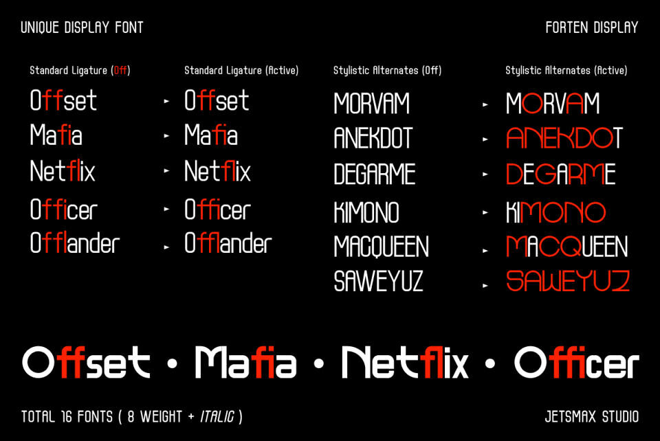 Forten Display Font