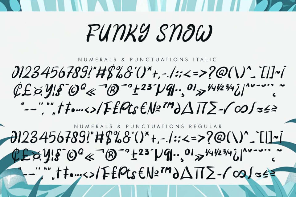 Funky Snow Font