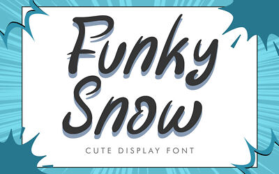 Funky Snow Font