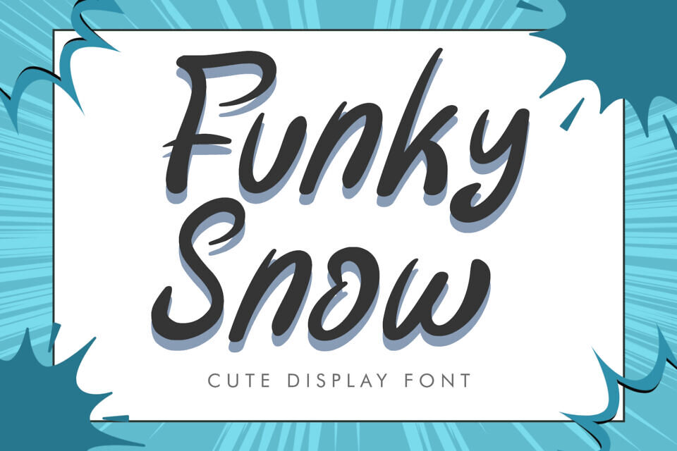 Funky Snow Font