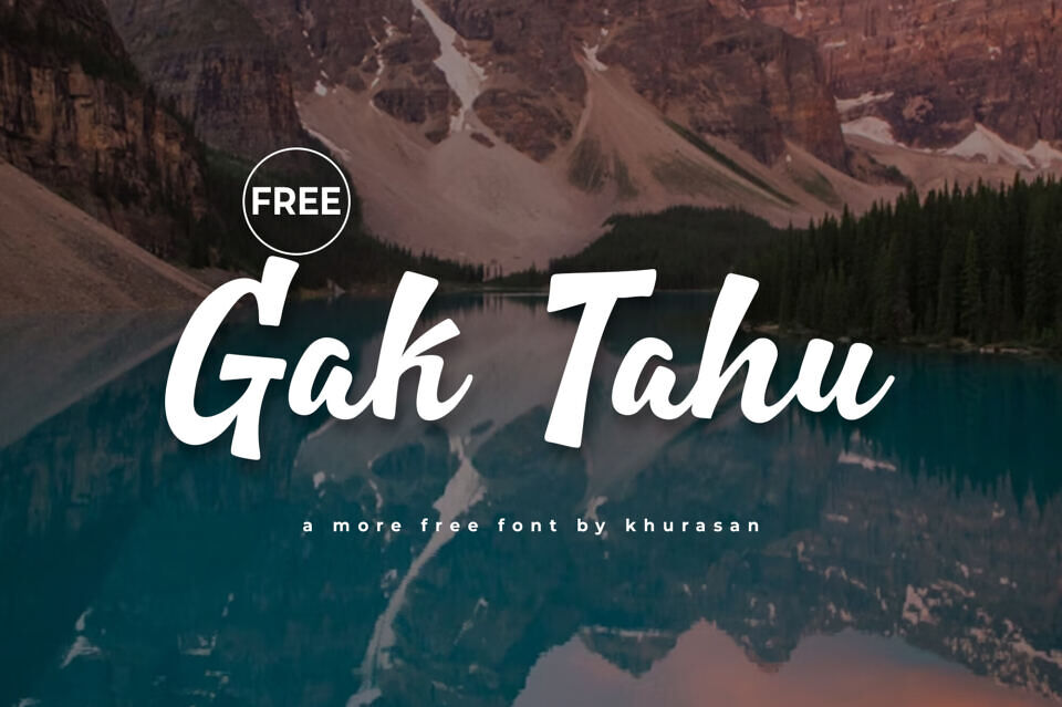Gak Tahu Font