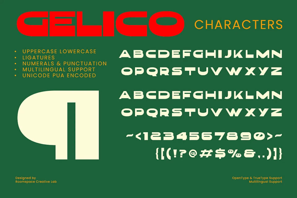 Gelico Font