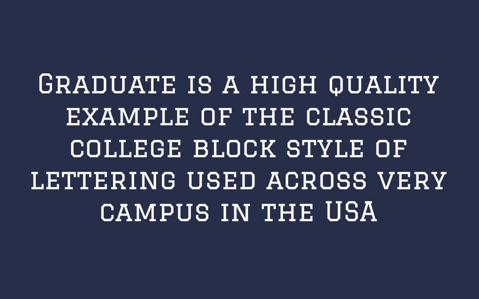 Graduate Font