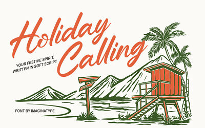 Holiday Calling Non Commercia Font