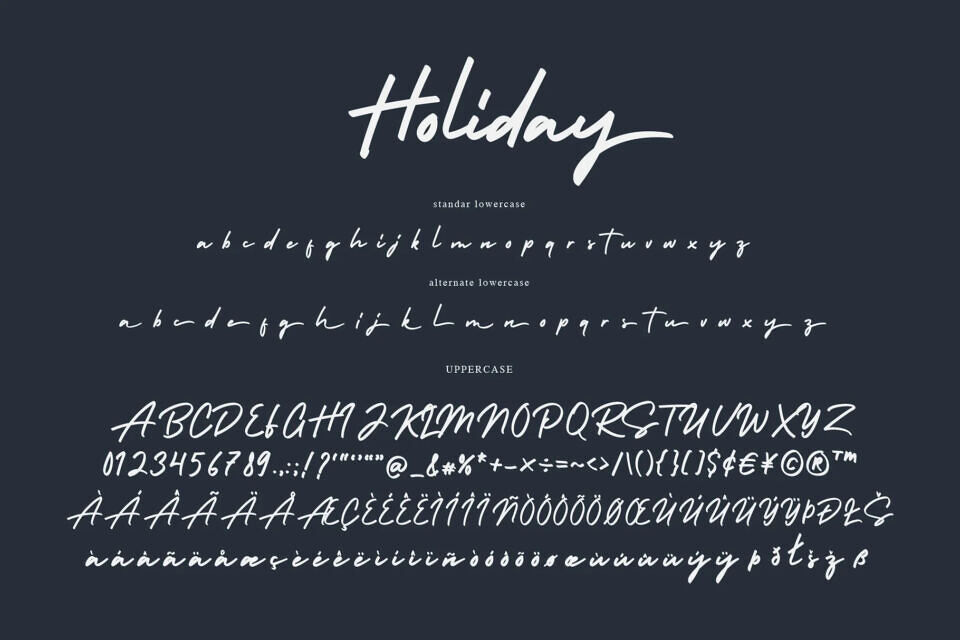 Holiday Font